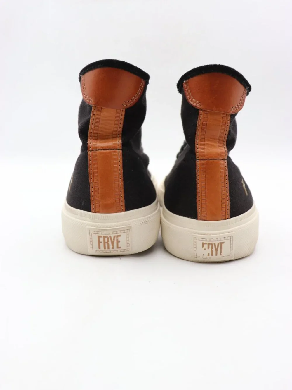 Frye Ludlow Sneakers Men's Size 9.5 M Black Canvas Casual High Top Sneaker
